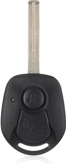 Techstar Car Key Case Compatible Ssang Yong Rexton 2 Buttons