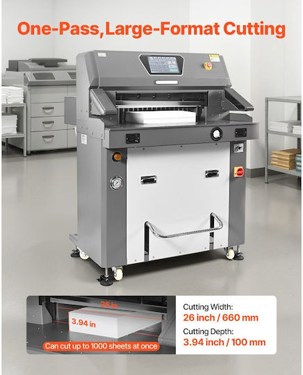 Vevor Office Cutting Electric Machine Guillotine 66cm