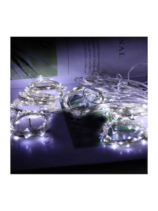300 Lights LED 3m. x 300cm Cold White USB type Curtain 10pcs