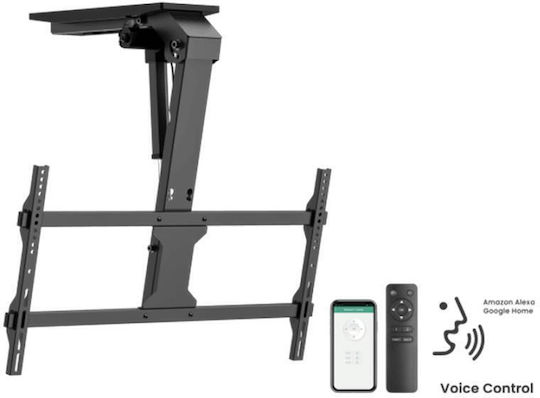 Sbox Mount CPLB-M0748 Βάση Τηλεόρασης Οροφής έως 86" και 45kg Μαύρο