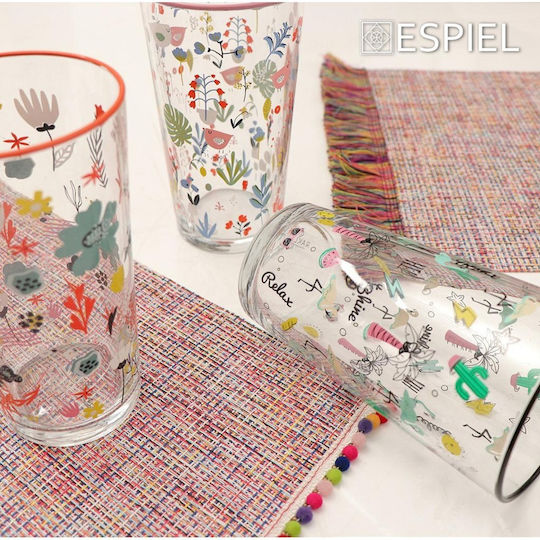 Espiel Platzdeckchen Kunststoff Rosa 45x30cm 1Stück
