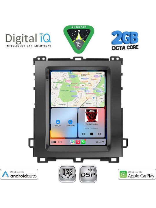Digital IQ Auto-Audiosystem für Toyota Land Cruiser 2003-2009 (Bluetooth/USB/WiFi/GPS/Apple-Carplay/Android-Auto) mit Touchscreen 4.1"