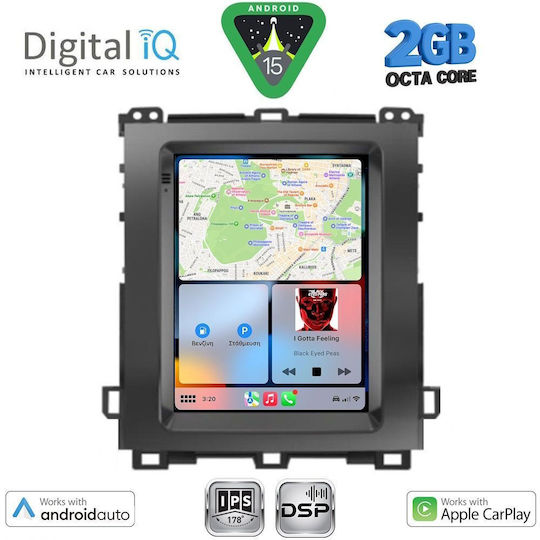 Digital IQ Ηχοσύστημα Αυτοκινήτου για Toyota Land Cruiser 2003-2009 (Bluetooth/USB/WiFi/GPS/Apple-Carplay/Android-Auto) με Οθόνη Αφής 4.1"