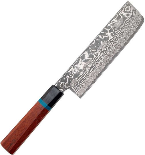 Ryusen Bonten Unryu Нож Nakiri от Дамаска Стомана 16.5см