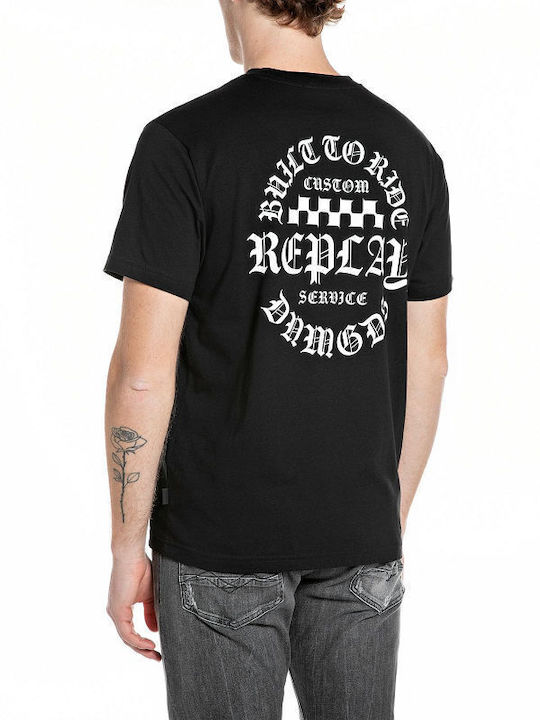Replay T-shirt Μαύρο