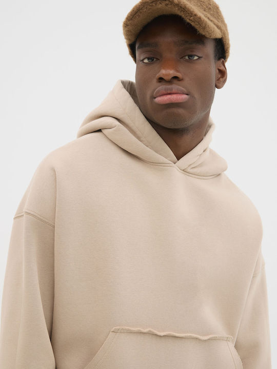 Sweatshirt with Hood Sand