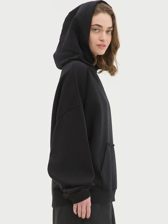 Sweatshirt with Hood Black