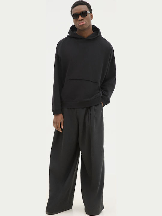 Sweatshirt with Hood Black