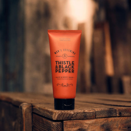 The Scottish Fine Soaps Thistle & Black Pepper Αφρόλουτρο σε Gel & Άρωμα Ξυλώδη 200ml