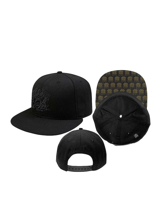 Καπέλο Queen Crest Snapback Cap Black Qusbcap01