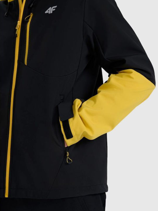3 in 1 Winter Jacket Softshell Waterproof and Windproof Black