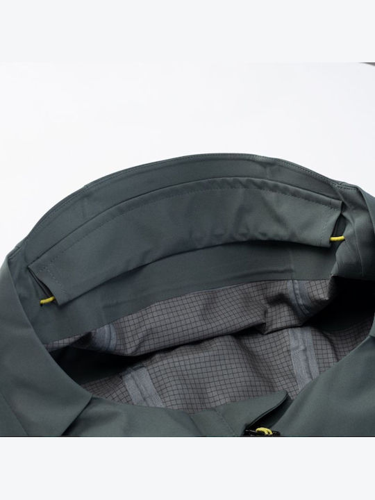 Winter Jacket Hardshell Waterproof and Windproof Green