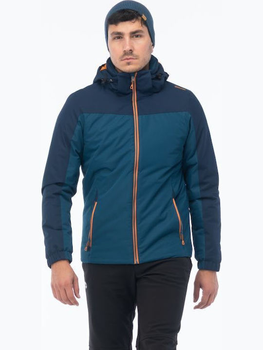 Jacke Puffer Wasserdicht und Winddicht Blau