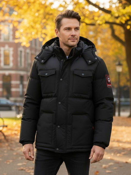 Jacke Wasserdicht Black