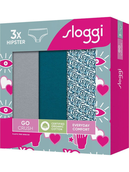 Βαμβακερά Femei Șir de caractere 3Pack cu Dantelă Colorful