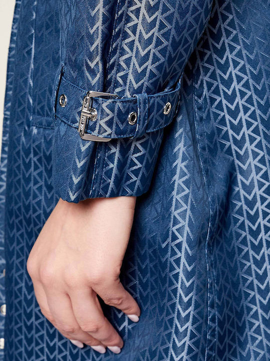 Women's Blue/light blue Trench Coat