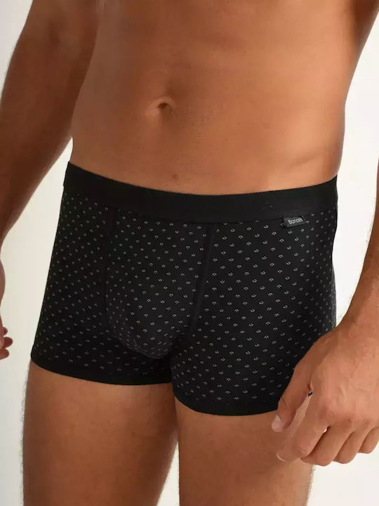 Roberto Ανδρικά Μποξεράκια Μαύρα με Σχέδια 3Pack