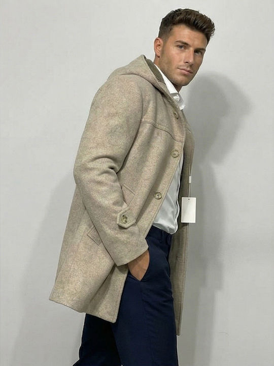 Men's Half Coat Beige