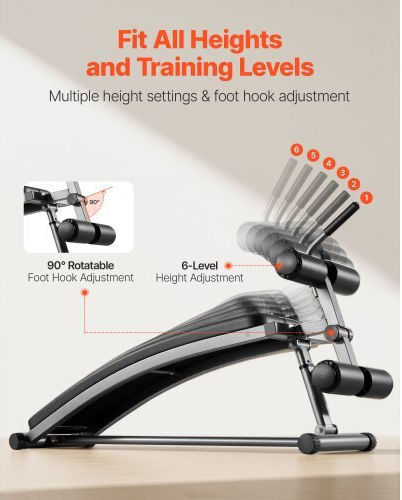 Vevor Einstellbar Workout-Bank Unterleib