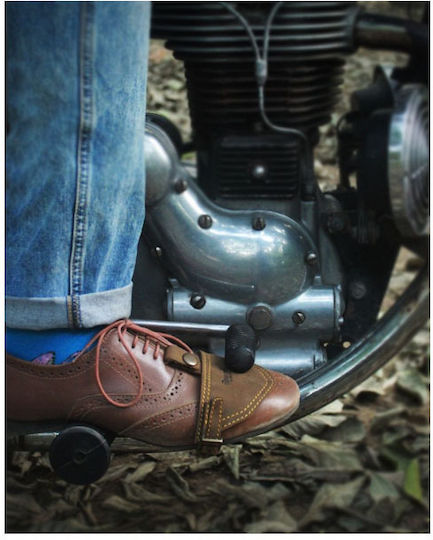 Trip Machine Motorcycle Gear Cover Shoe for Gear Lever Brown
