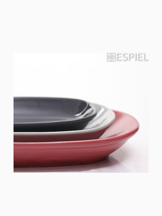 Espiel Essentials Servierplatte Rechteckig Keramik Gray 15x8.5cm 1Stück
