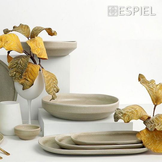 Espiel Noah Serving Platter Oval Beige 28.5x14cm
