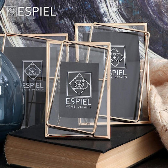 Espiel Κορνίζα Μεταλλική με Χρυσό Πλαίσιο