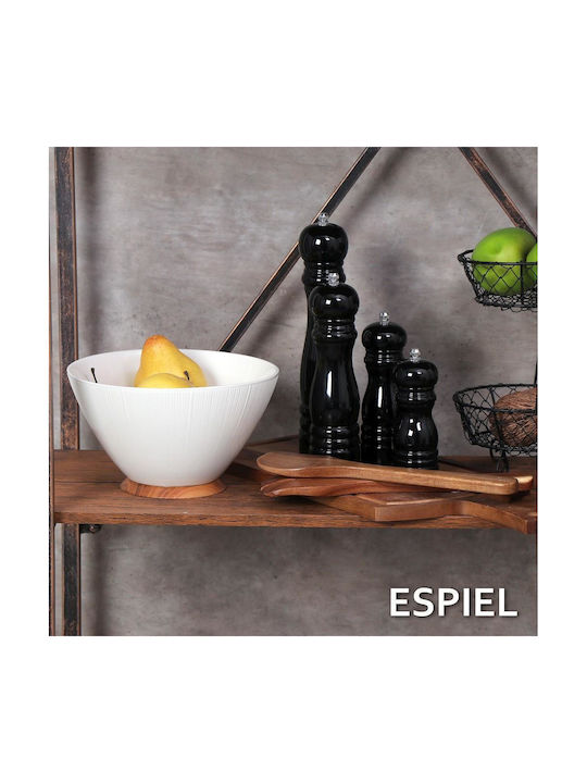 Espiel Classic Classic Χειροκίνητος Μύλος Πιπεριού Ξύλινος σε Μαύρο Χρώμα 16cm