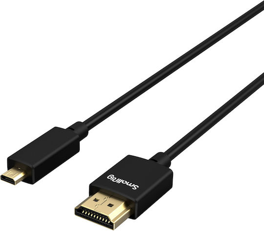 SmallRig HDMI 2.0 Premium High Speed 4K 60Hz HDR Cable HDMI Male - Micro USB Male 0.55m Black