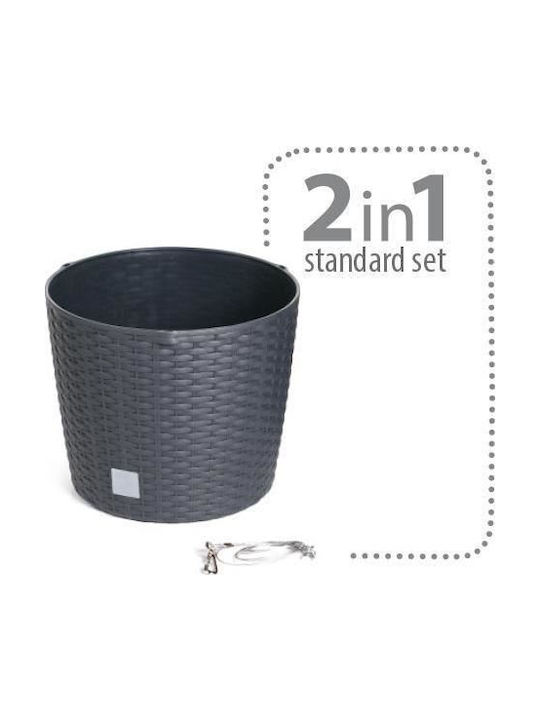 Prosperplast Hängend Übertopf Metall Braun 25.6x25.6εκ.