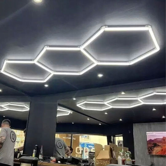 Lustră Decorativă Hexagon Transparent