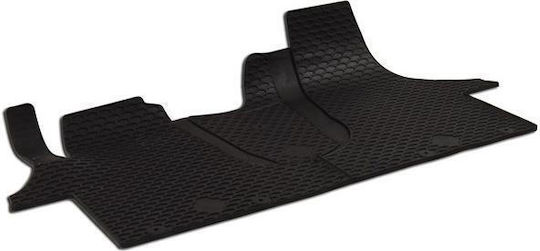 Umbrella Front Mats 3pcs for Volkswagen T5 / T6 / Transporter 2010-2015 Black