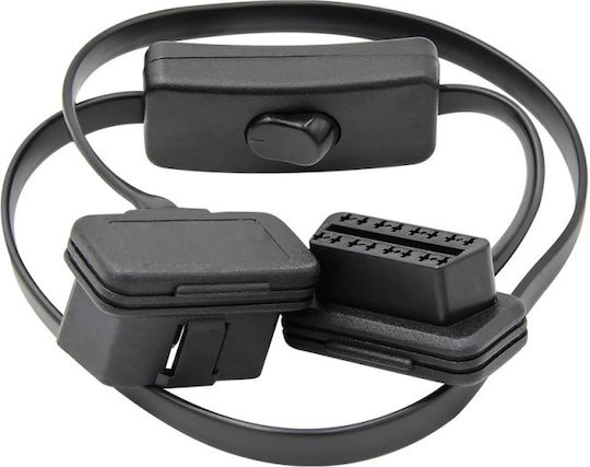 Techstar Auto Diagnosewerkzeuge Verlängerungskabel OBD 2 60 cm Ein/Aus-Schalter