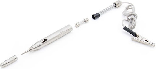 Techstar D0086-y Pix Testare Tensiune Auto DC 6V 12V 24V 115x10 Mm Compatibil Mașini Bărci Motociclete Motoare Mici Argintiu