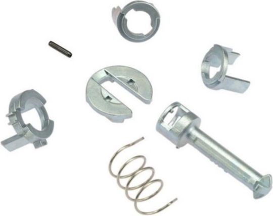 Kit Reparare Încuietoare Ușă Mașină Compatibil BMW Seria 3 E46 1998-2005 Stânga Dreapta Față 7 Bucăți Metal Argintiu Echivalent OE 51218244049