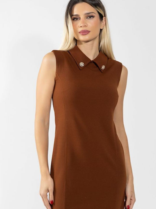 Summer Midi Dress Camel