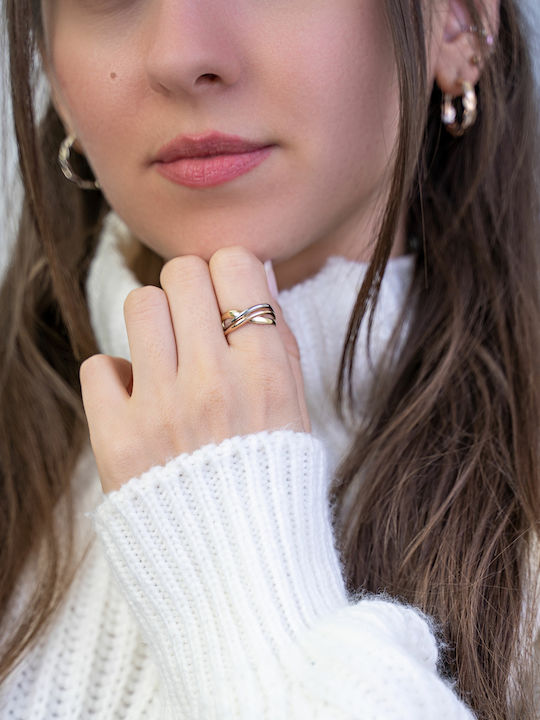 Kiriakos Gofas Ring made of Gold 14K