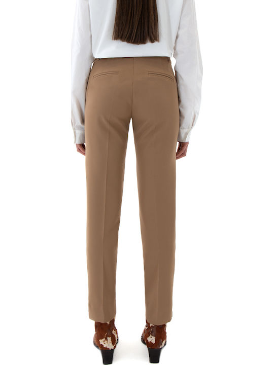 Access Women's Fabric Trousers Slim Fit Camel Access Women's Fabric Trousers Slim Fit Camel