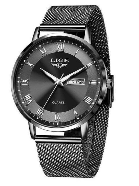 Ανδρικό Ρολόι 40mm Μπαταρίας Μαύρο