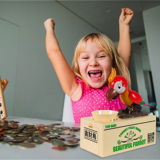 Interactive Piggy Bank Children Parrot Model