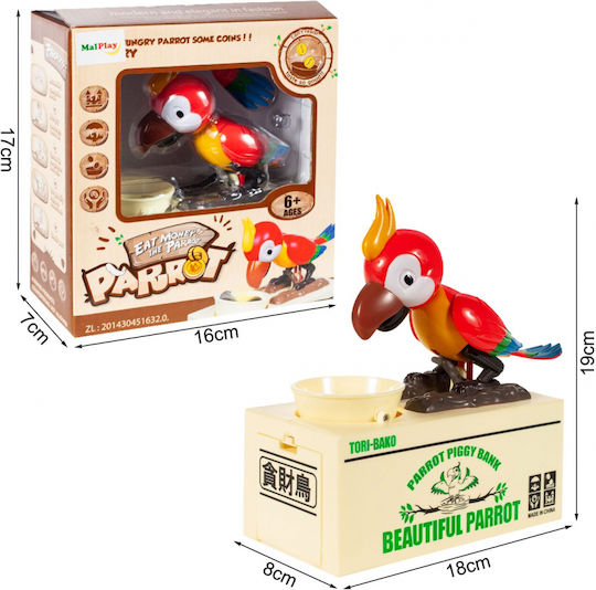 Interactive Piggy Bank Children Parrot Model