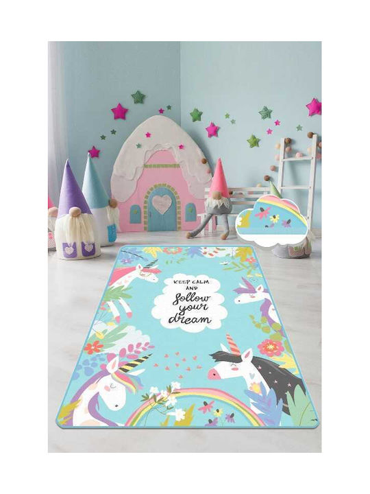 Chilai Home Детско килимче Еднорог Многоцветен 100x150см