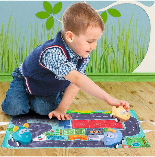 MalPlay Kids Synthetic Rug Cars 50x38cm
