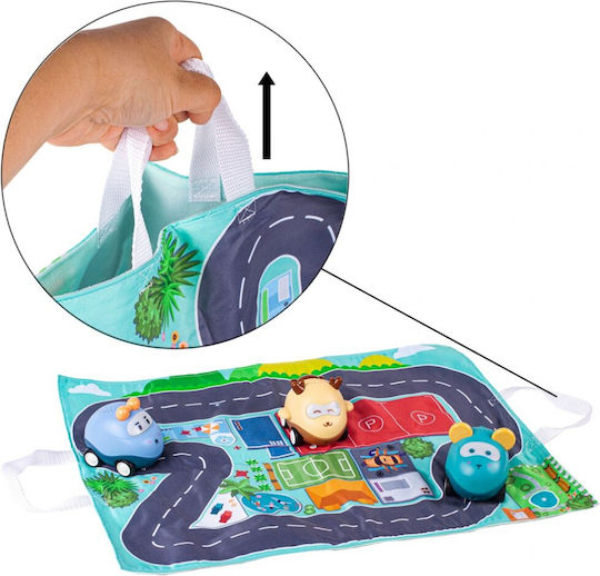 MalPlay Kids Synthetic Rug Cars 50x38cm