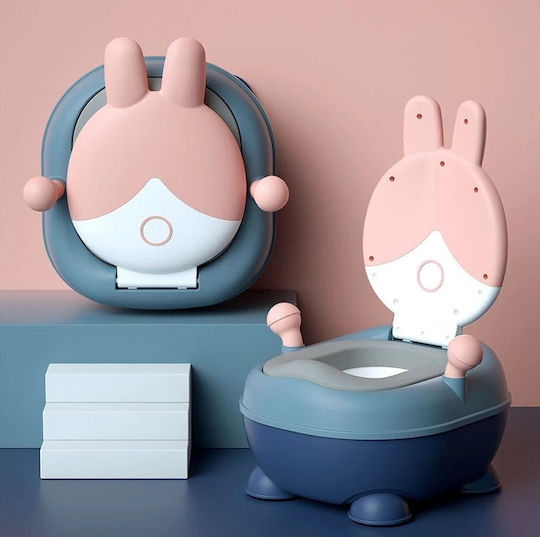 Little Mom Potty Vas cu Capac Albastru