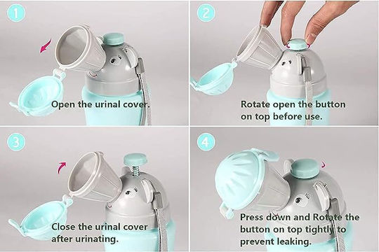 Little Mom Portable Potty with Lid Blue