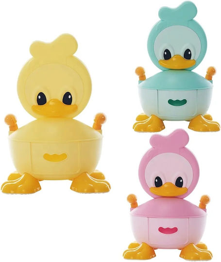 Little Mom Potty Vas cu Capac Galben
