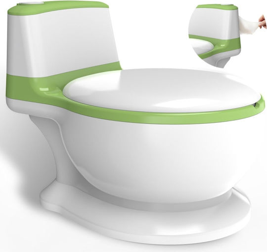 Little Mom Potty Bowl with Lid Green