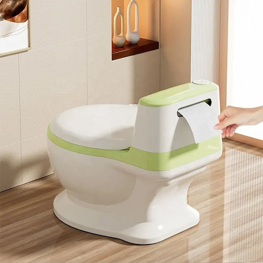 Little Mom Potty Vas cu Capac Verde