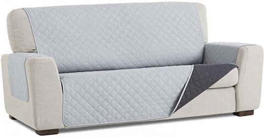 Sofazip Ελαστικό Κάλυμμα Τετραθέσιου Καναπέ Dark Grey - Light Grey 200εκ.